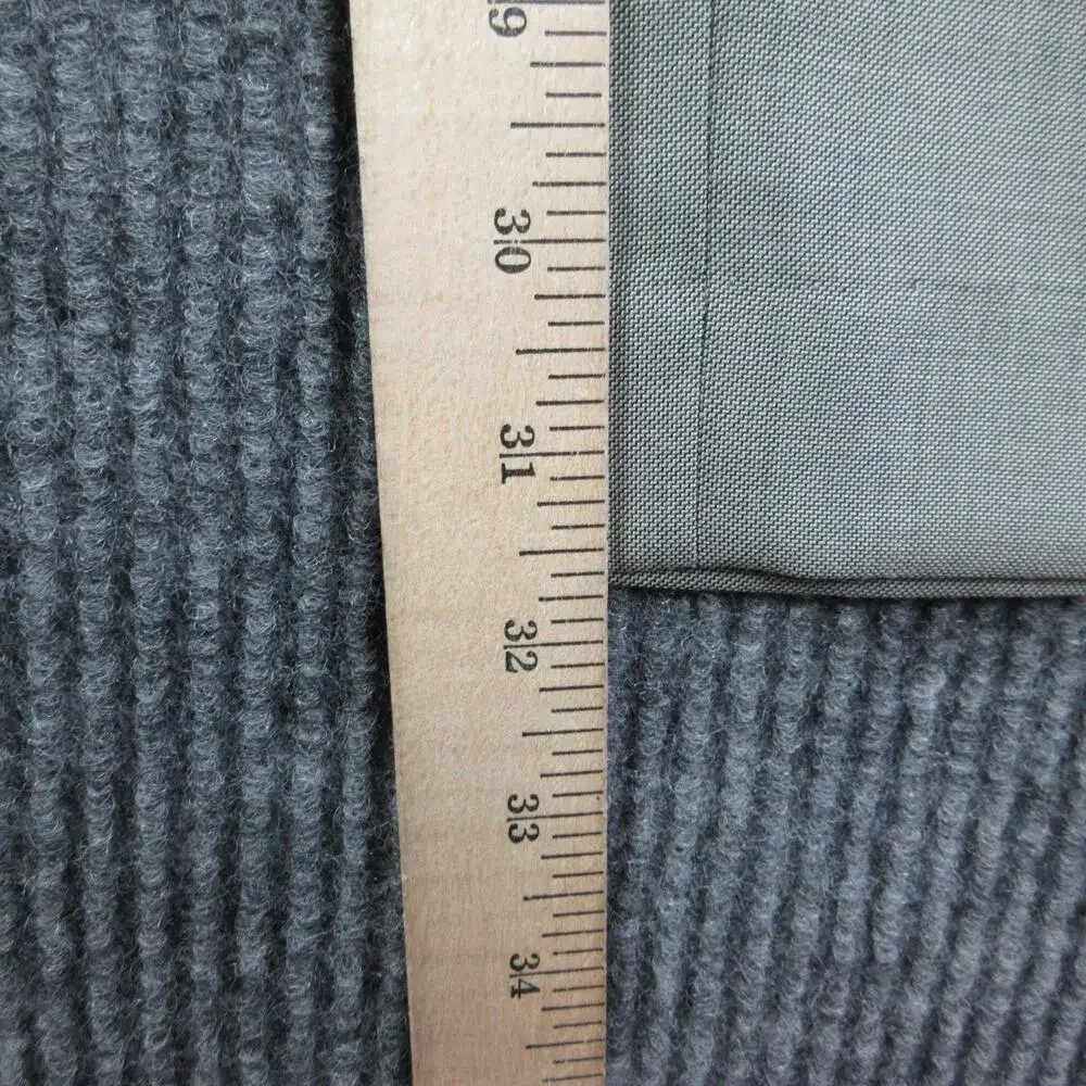 John Henry Suit Pants Mens 33x32 Gray Polyester Rayon Belted Vietnam 32x31.5*